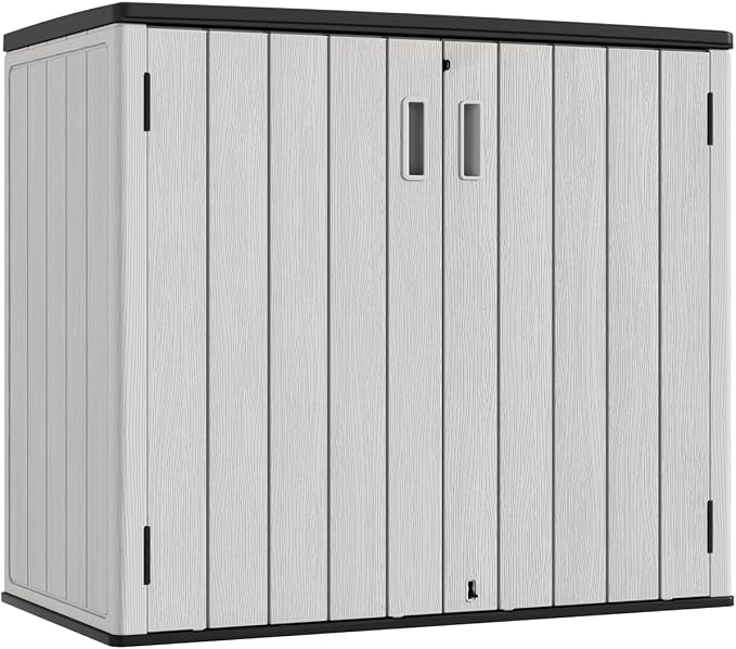 KINYING Outdoor Horizontal Storage Sheds, 37 Cu.ft Outdoor Storage Cabinet by KINYING