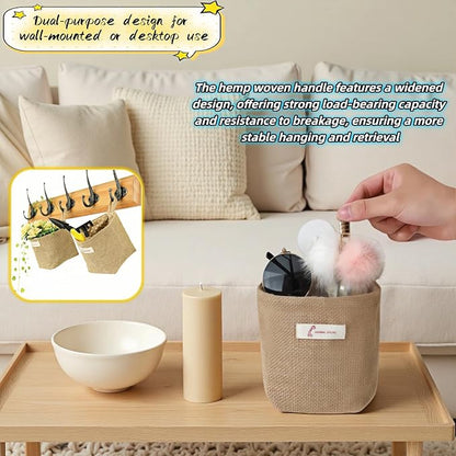 Machine Washable Hemp Cotton Hanging Organizer - Image 3