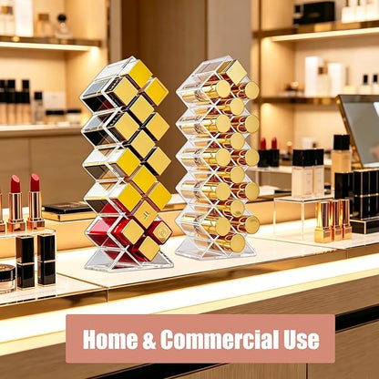 Lipstick Organizer, 16 Slots Fish Shape Cosmetic Lip Gloss Tower - Image 6