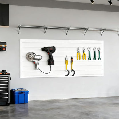 Yuzzy Slat Wall Paneling 2 x 4ft, Garage Slatwall Panel Wall Storage Systems - Image 3