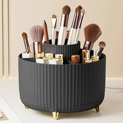 360° Rotate Makeup Brush Organizer, Skincare & Cosmetic Holder by Unknown