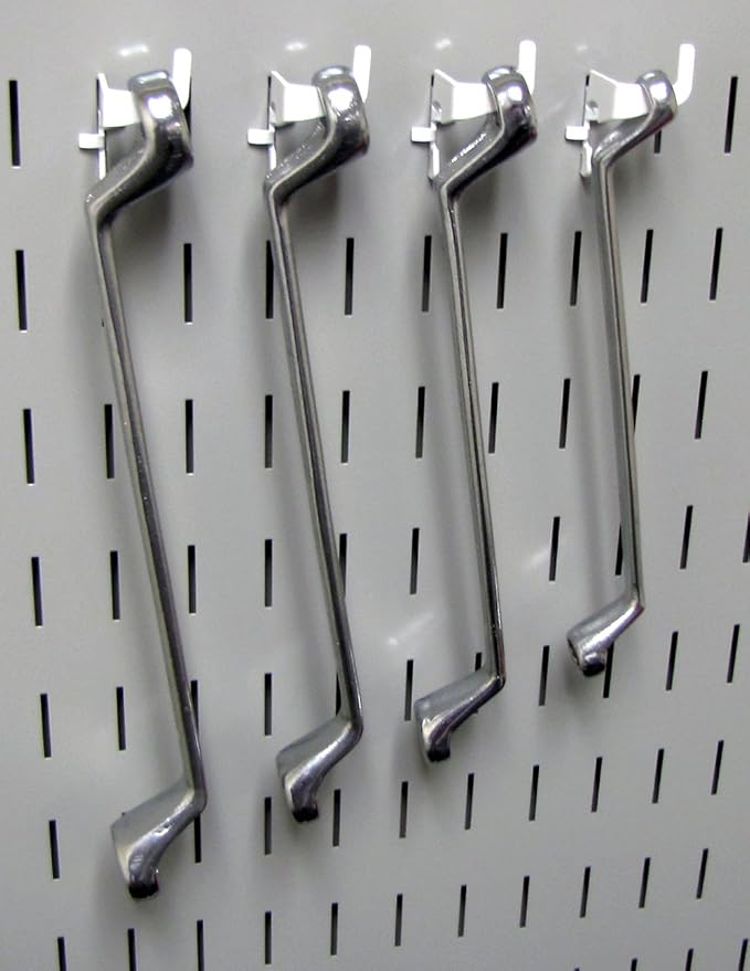 Wall Control KT-200-DLX W Slotted Storage Panel Deluxe Hook Assortment Pegboard - Image 4