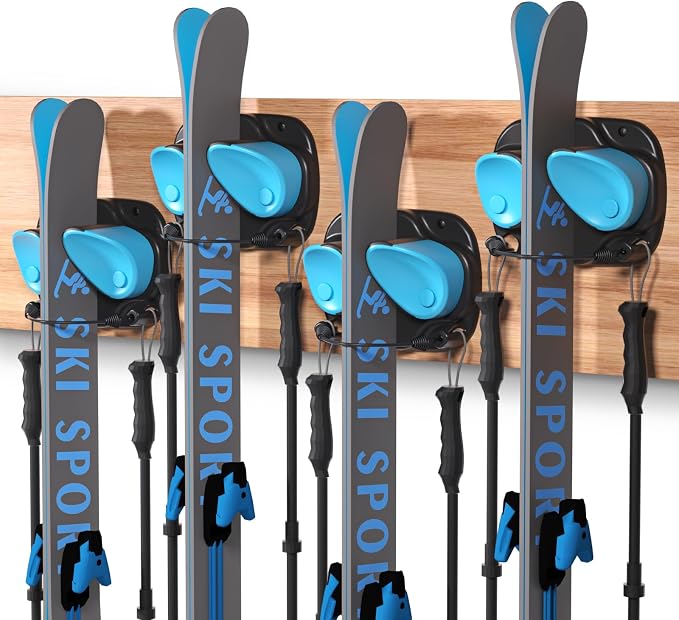 WDZREE Ski & Snowboard Wall Rack - Image 9