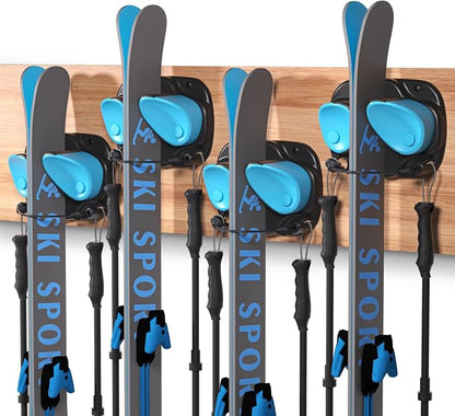 WDZREE Ski & Snowboard Wall Rack - Image 9