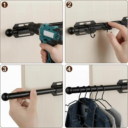 12" Valet Rod for Closet Pull Out - Image 8