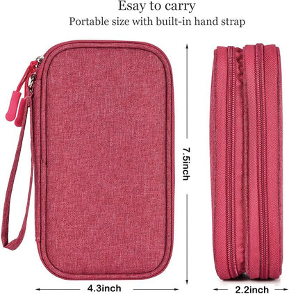 CAAORDKSO Small Cable Organizer Bag, Charger Organizer Case Pouch Travel Bag - Image 4