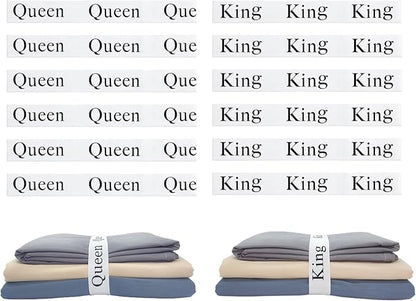 12 Pieces Bed Sheet Organizer Bands, Closet Organization Sheet Straps, Linen by Maletnd
