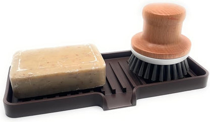 Happitasa Silicone Soap Dish Tray and Sponge Holder - Image 3