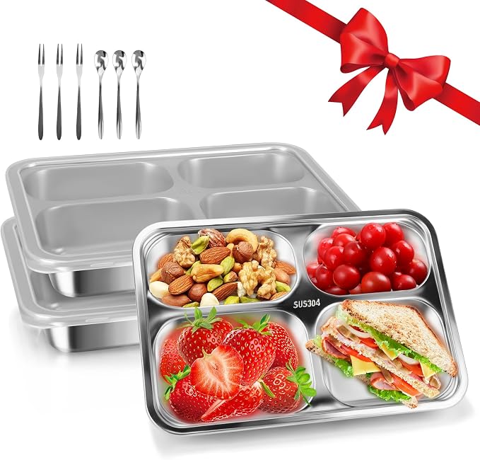 Stainless Steel Snack Containers by OUTFANDIA
