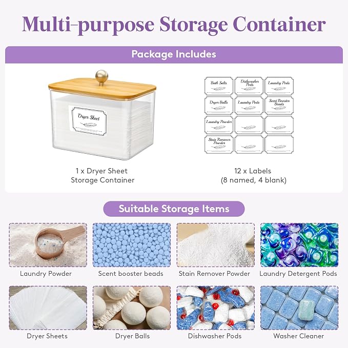 Lifewit Laundry Pods Container - Image 3