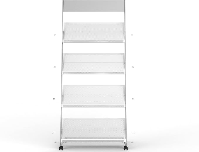 TONGMO Floor-Standing Magazine Rack 4-Layer - Image 7