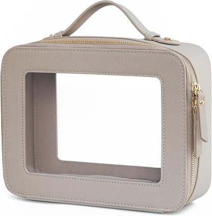 Popvibe Clear Makeup Bag Travel Cosmetic Case Transparent Toiletry Bag by POPVIBE