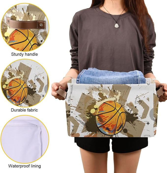 ZAZYXTJ Basketball Storage Basket - Image 7