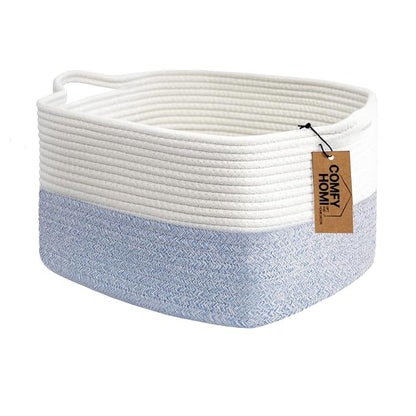 COMFY-HOMI Cotton Rope Woven Basket by COMFY-HOMI