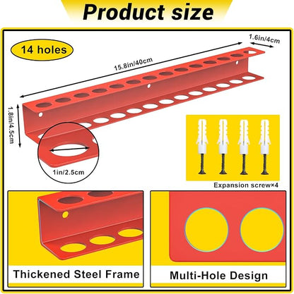 Screwdriver Plier Organizer Wall Mount, Screwdriver Rack, Metal Plier Holder - Image 2