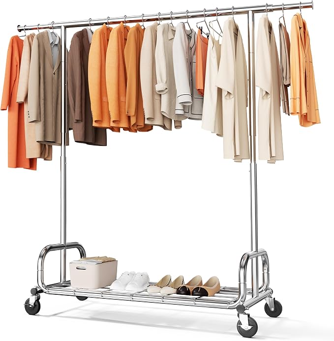 HOKEEPER Clothing Racks Heavy Duty Clothes Rack Adjustable Garment Rack - Image 9