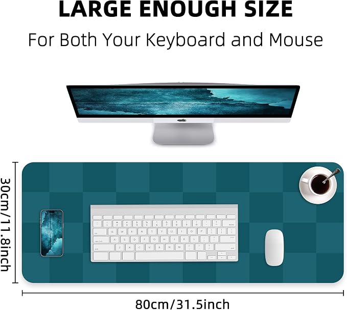 Non-Slip Desk Pad, Mouse Pad, Waterproof PU Leather Desk Protector, Large Desk - Image 2