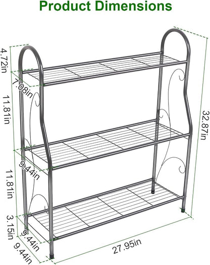Storage Shelf Flower Pot Stand Hanging Plant Stand Planter Shelves Flower Pot - Image 7