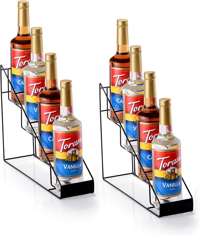Coffee Syrup Rack for Coffee Bar Accessories, Fits by kimilus