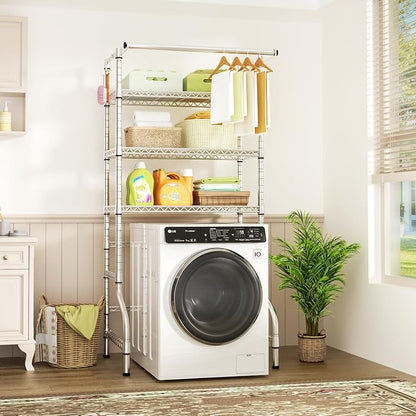 Ulif U11 Over Washer and Dryer Shelves, 3 Tiers Laundry Room Storage and - Image 2