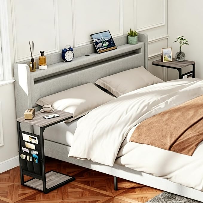 TV Trays for Eating on Couch Side Tables that Slide Under Dinner TV Tray Table - Image 5
