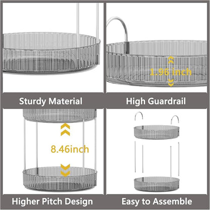 360 Rotating Makeup Organizer for Vanity, Bathroom Countertop Organizer - Image 4