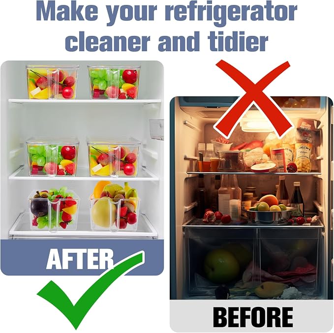 Havawish 4 Pcs Ice Storage Bin for Freezer - Image 4