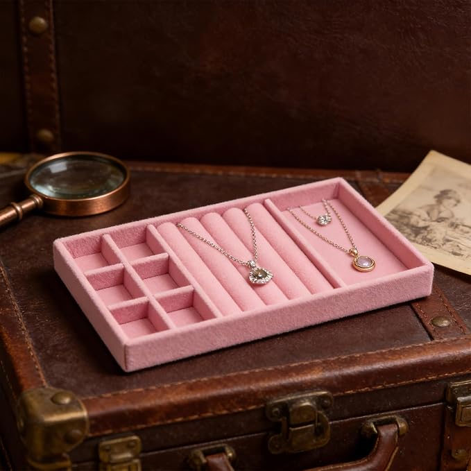 Velvet Jewelry Organizer Tray - Image 4