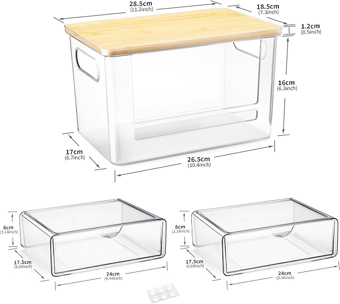 3Pcs Extra Large Laundry Room Organization and Storage, Stackable Storage - Image 7