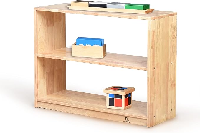 3 Shelf Horizontal Storage Bookcase Montessori Shelf-Toy, Crafts&Supplies by KRAND
