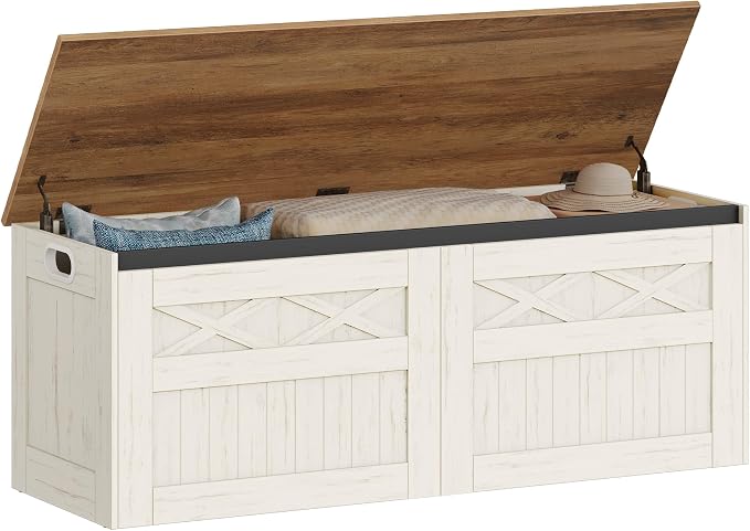 Hzuaneri 47" Storage Bench, Lift Top, 210L/55 Gal Large Storage Chest | | 330lb by Hzuaneri