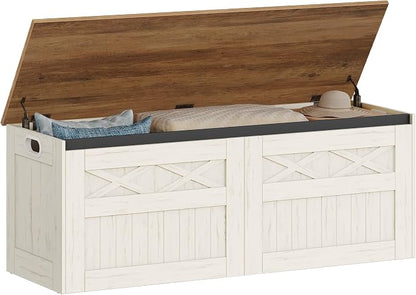 Hzuaneri 47" Storage Bench, Lift Top, 210L/55 Gal Large Storage Chest | | 330lb by Hzuaneri
