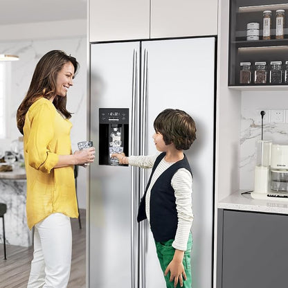 20 Cu.ft. Large Refrigerator Fridge, 2 French Door Stainless Steel - Image 6