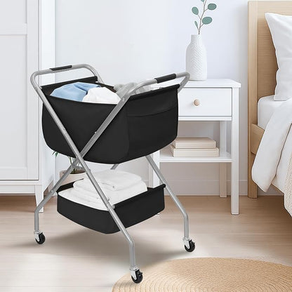 STORAGE MANIAC Collapsible Laundry Cart - Image 7
