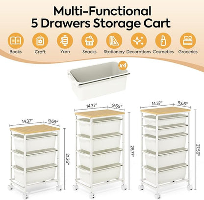 KINGBOARD Slim Rolling Cart - Image 2