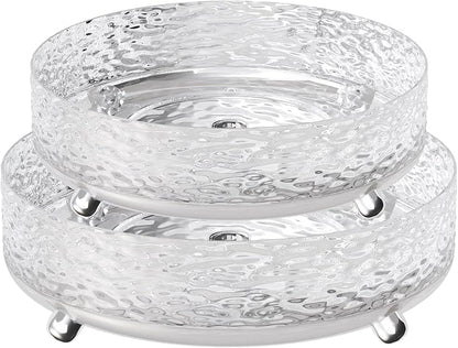 2 Pcs Lazy Susan Organizer, 9in &11in Elegant Lazy Susan Turntable Organizer by SlowSLog