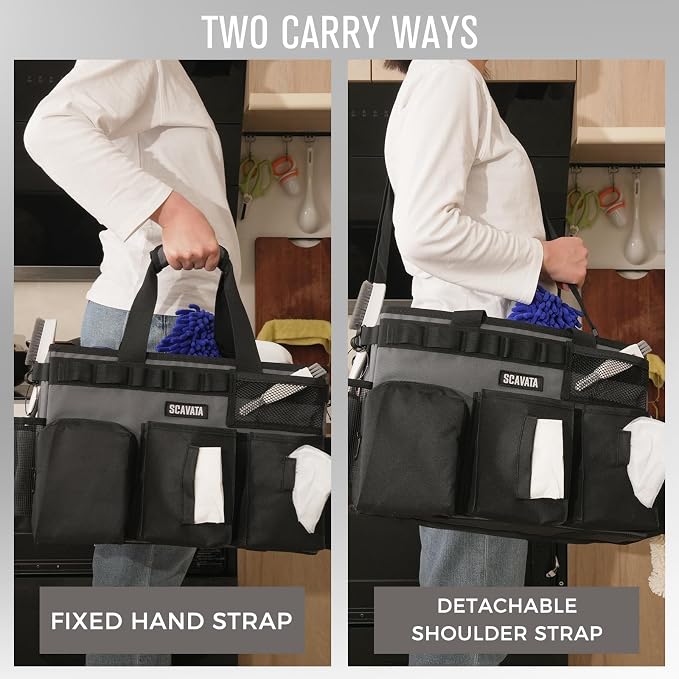 SCAVATA Wearable Cleaning Caddy Bag, Cleaning Caddy Supplies Organizer - Image 6