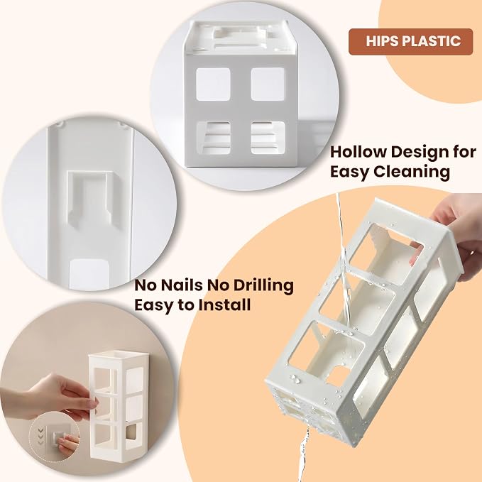 Zdesign Hair Tool Organizer Wall Mount, Hanging Bathroom Tool Organizer - Image 6