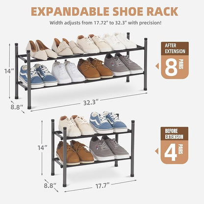 STORAGE MANIAC Expandable Shoe Rack - Image 3
