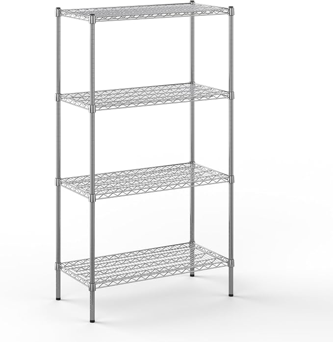 18" Deep x 36" Wide x 64" Height Wire Shelving Kit | 4-Tier | NSF Commercial by Regal+Altair
