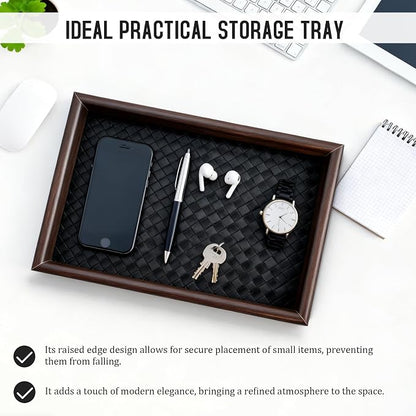 Wooden Valet Tray Desk Organizer - Image 7