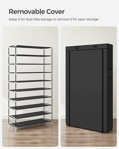 SONGMICS 10-Tier Shoe Rack, Shoe Storage Cabinet - Image 8