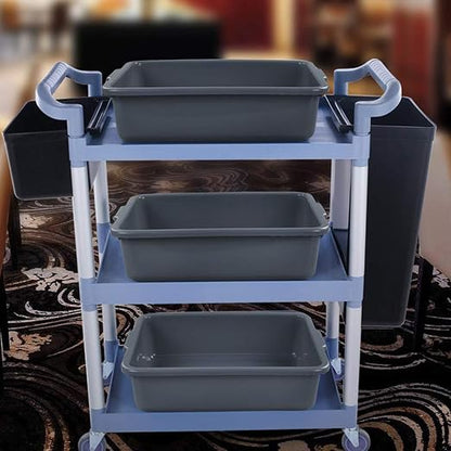 6 Pack 7 L Smal Plastic Bus Tub Restaurant Commercial Bus Tote Utility Box - Image 5
