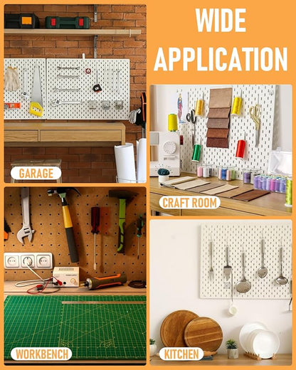 INCLY 1/4" Pegboard Hooks Set for Hanging - Image 7