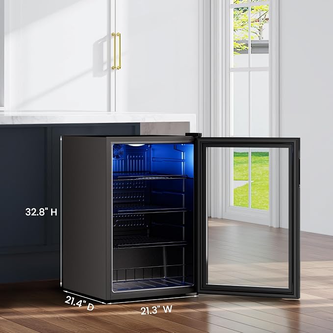 Yeego Beverage Refrigerator Cooler, 155 Cans Mini Fridge - Image 8
