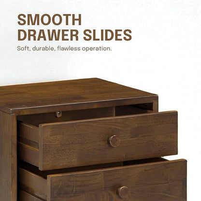 NTC Lux Nightstand with 2 Drawers, Featuring Adaptable Design, 150 lbs Load - Image 5
