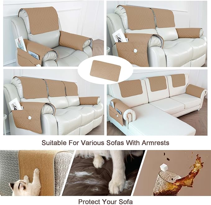 Waterproof Sofa Armrest Cover Headrest Cover - Image 7