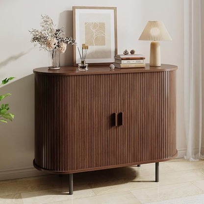 Buffet Sideboard Cabinet with Storage, Modern Accent Coffee Bar Console Table by ComfyCorner