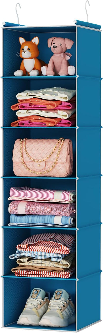 MAX Houser 6-Shelf Hanging Closet Organizer, Hanging Storage Shelves by MAXHouser