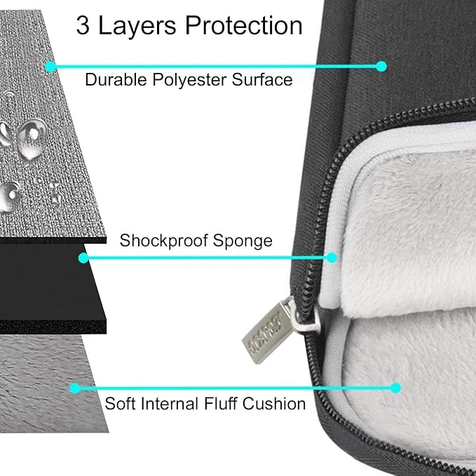 MOSISO Laptop Case 17.3 inch, 17-17.3 inch Laptop Sleeve Compatible - Image 3